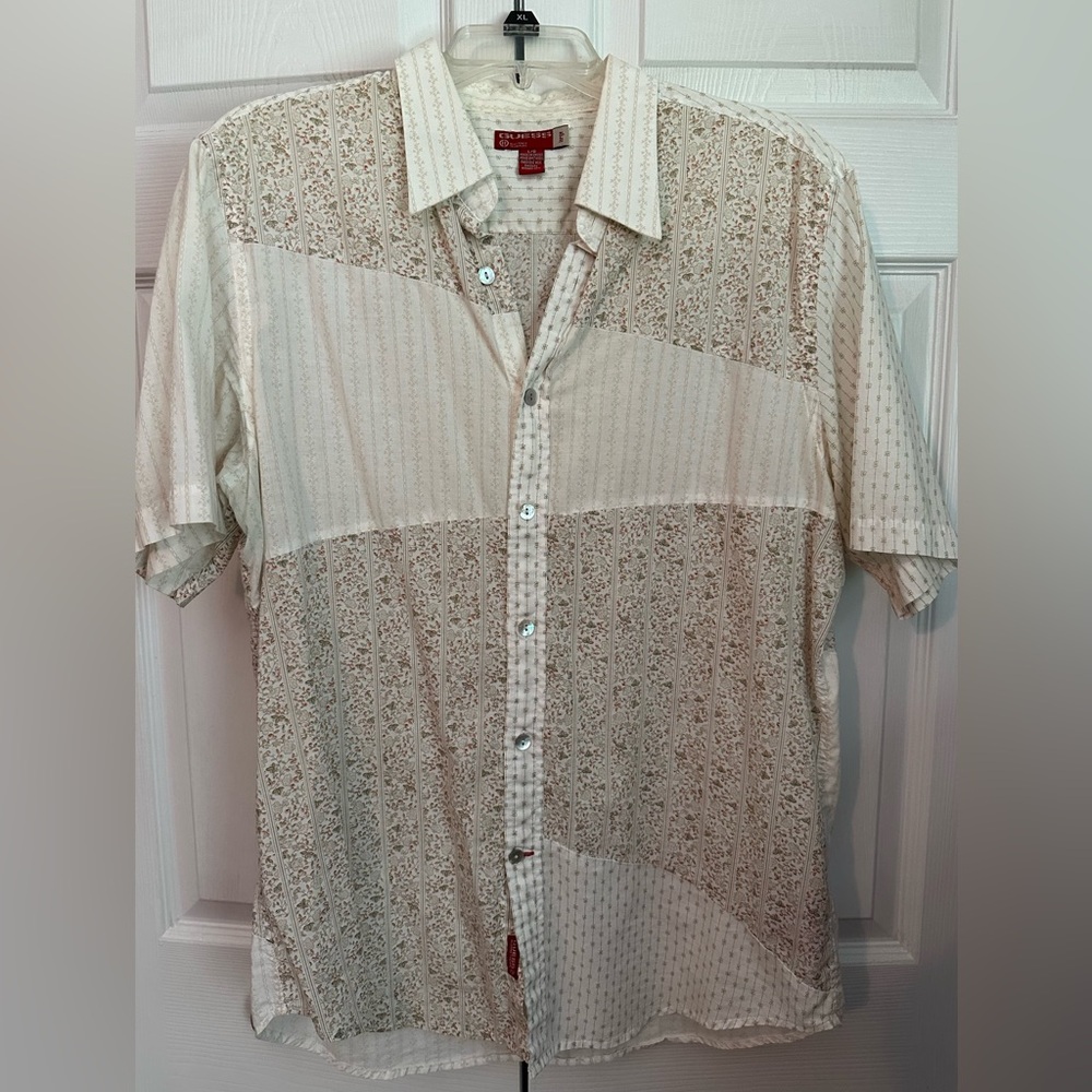 Guess Casual Short Sleeve Button Down - L